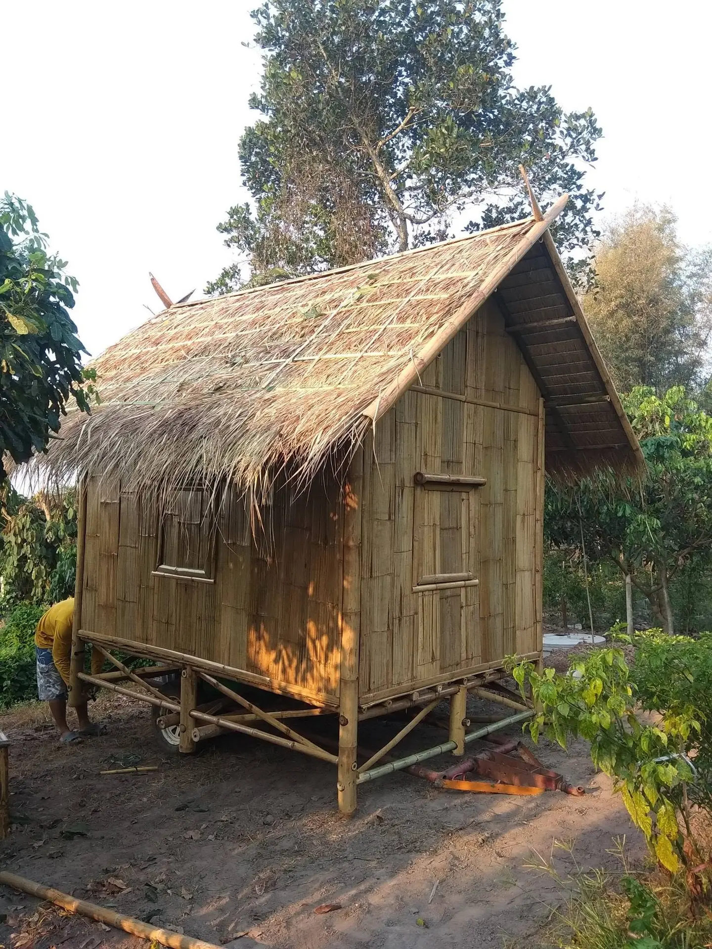 บ้านไม้ไผ่ และกระท่อมไม้ไผ่